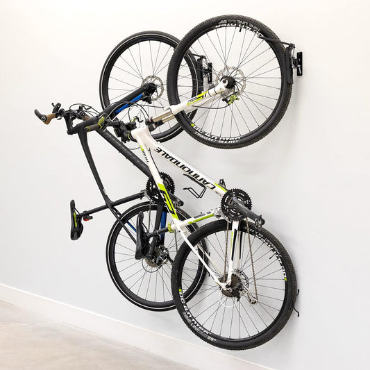 Swivel Bike Rack Garage, 2 Pack Wall Mount, Bike Storage Hooks, Space Saving Hangers