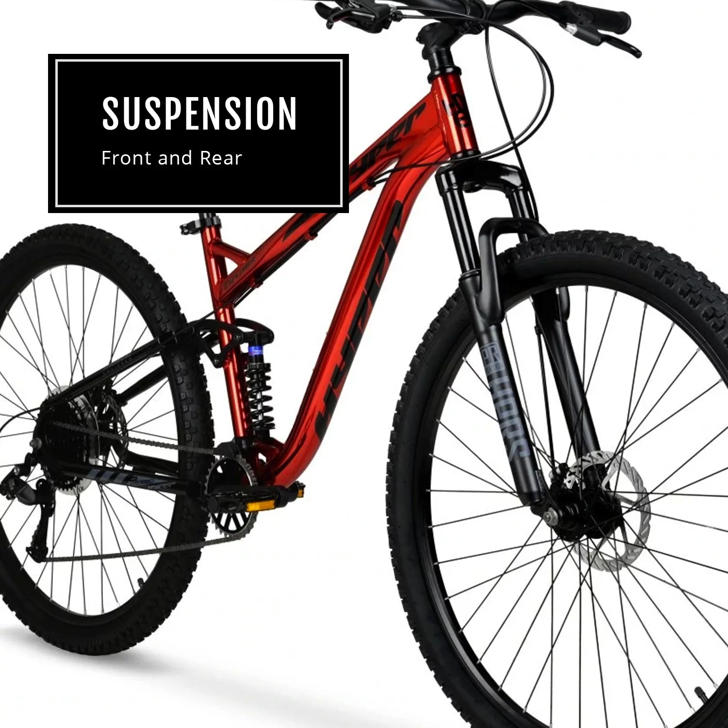 Men'S 29" Explorer Dual Suspension Mountain Bike, Red