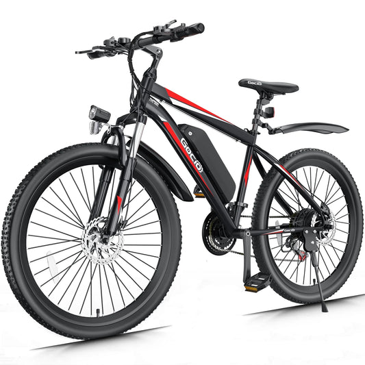 500W Electric Bike 26" Electric Bicycle for Adults with Cruise Control System Ebike, Mountain Bike with Removable 48V 375Wh Lithium-Ion Battery, 21 Speed E Bicycle for Man Woman UL2849