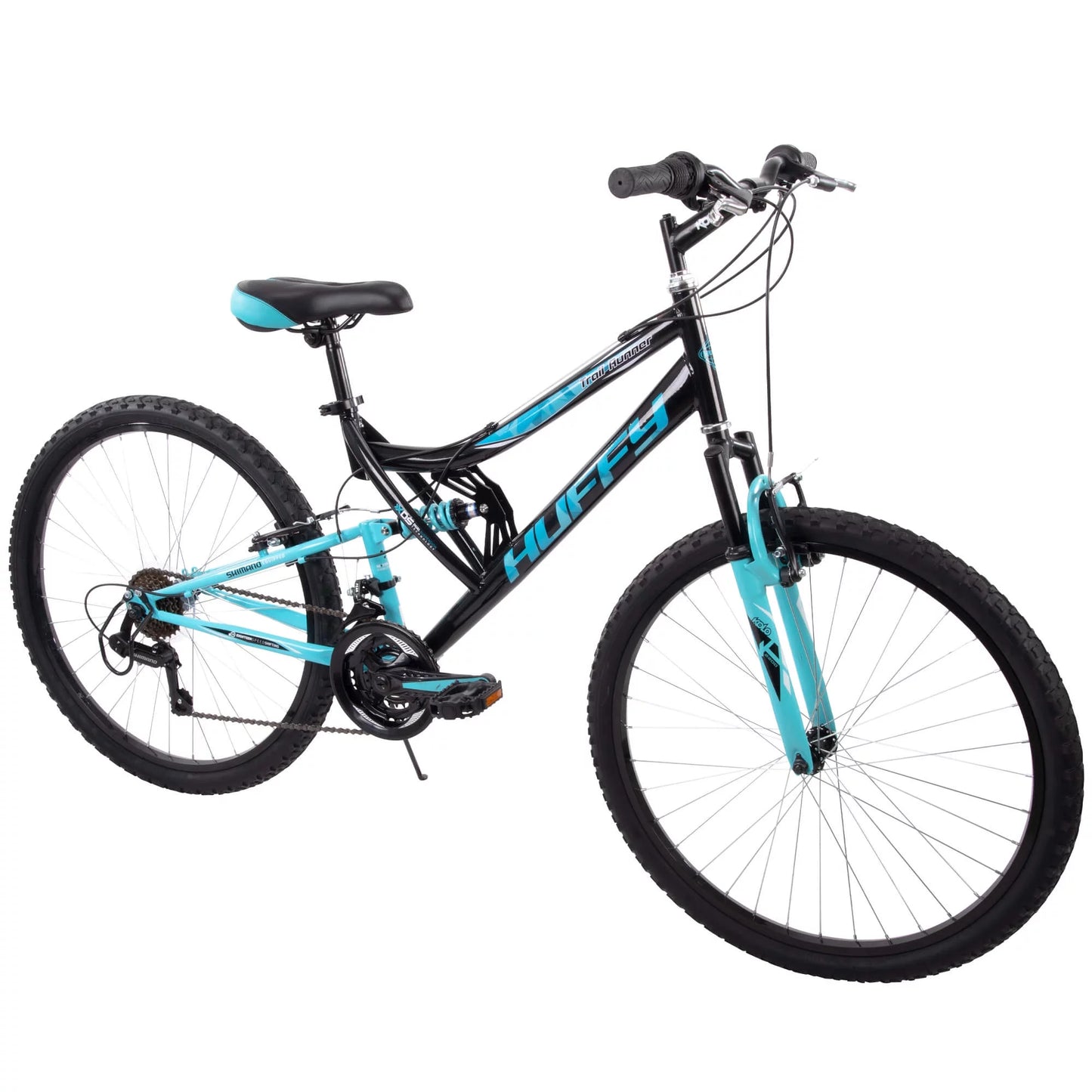 26" Trail Runner Women'S Full Suspension Mountain Bike, Ages 12+ Years, Black