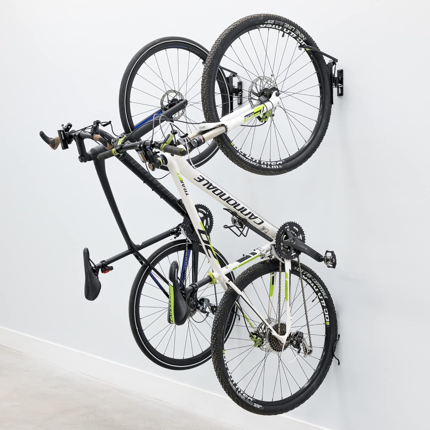 Swivel Bike Rack Garage, 2 Pack Wall Mount, Bike Storage Hooks, Space Saving Hangers