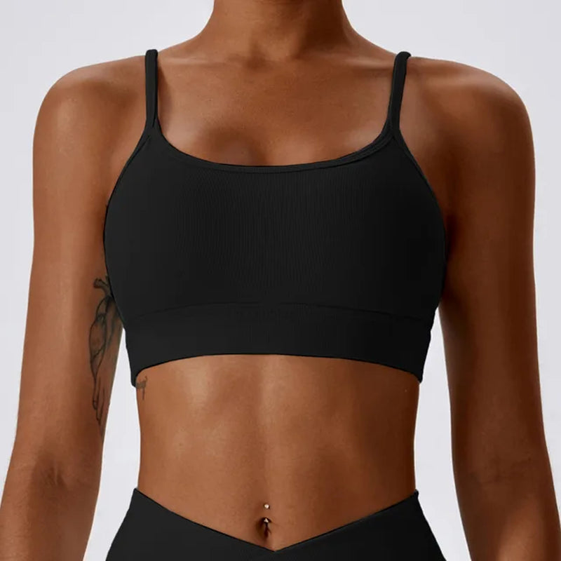 Women Sports Bra Top Push up Fitness Yoga Bra Rib Workout Underwear Sport Tops for Women Breathable Running Vest Gym Wear