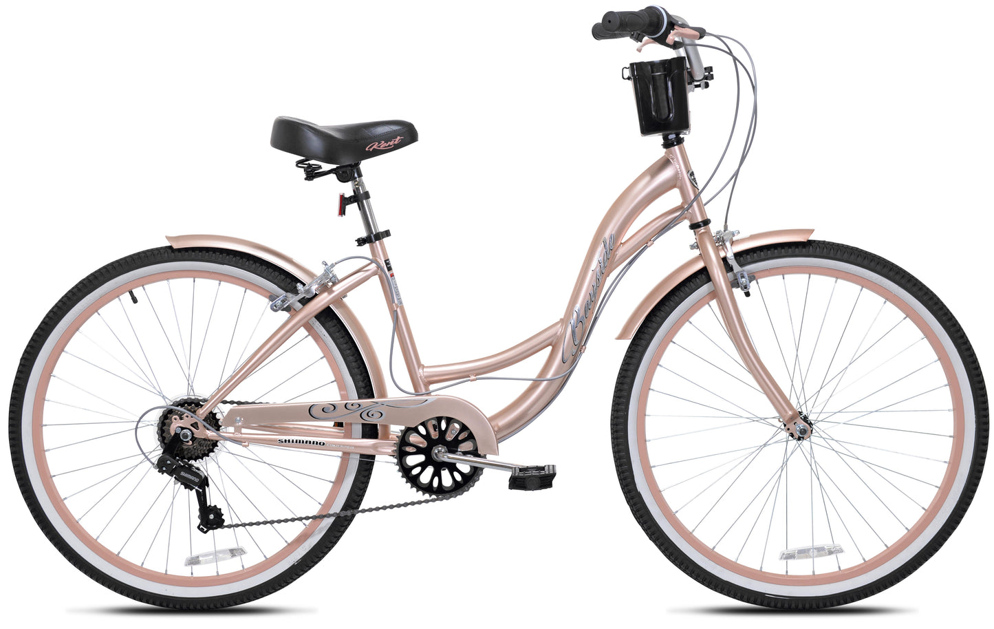 Kent 26 In. Bayside Women'S Cruiser Bike, Rose Gold