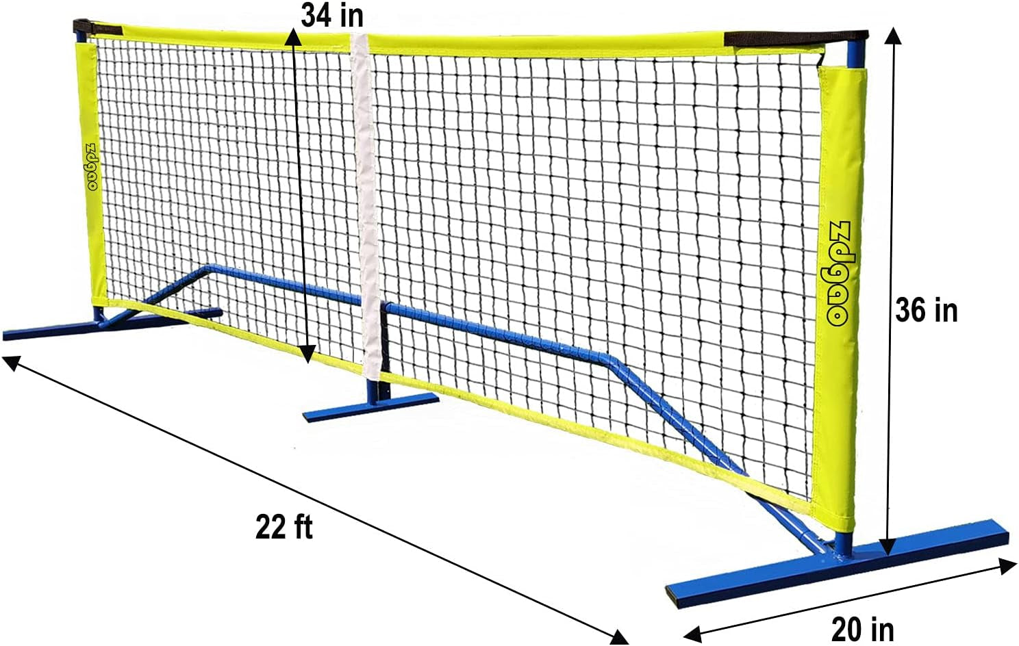 Pickleball Set with 4 Paddles and Net - Official Size Net, 4-Pickleball Paddles, and 2 Outdoor Pickleball Balls, Outdoor Fun for Kids, Teens and Adults