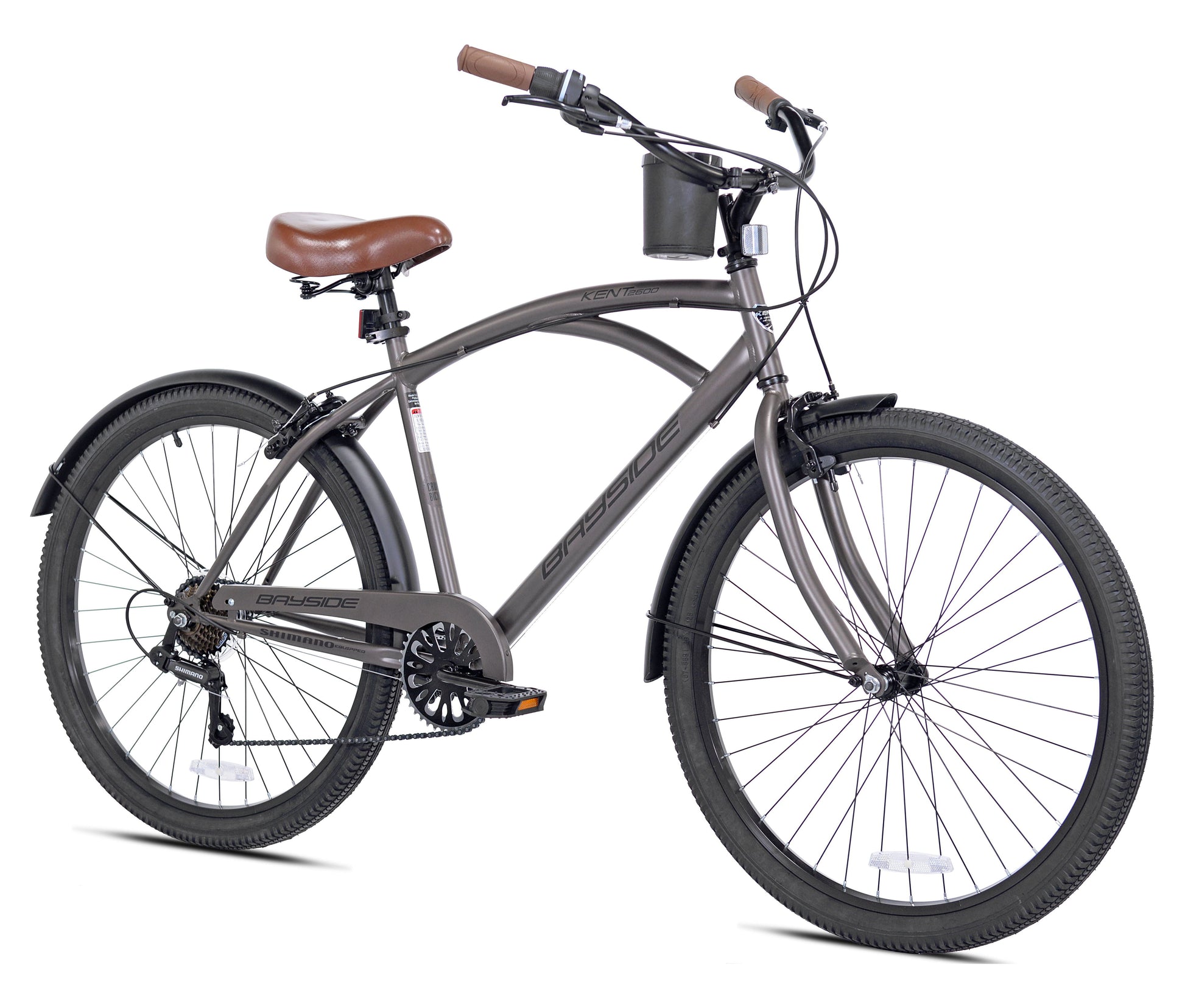 Kent 26 In. Bayside Men'S Cruiser Bike, Gray