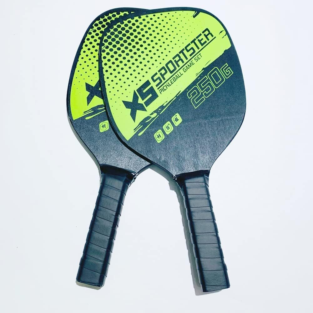 Pickleball Rackets Set, Pickleball Rackets Set Pickleball Paddle Set of 2 Rackets and 4 Pickleballs Balls Pickle-Ball Racquet with Balls Sports Accessory