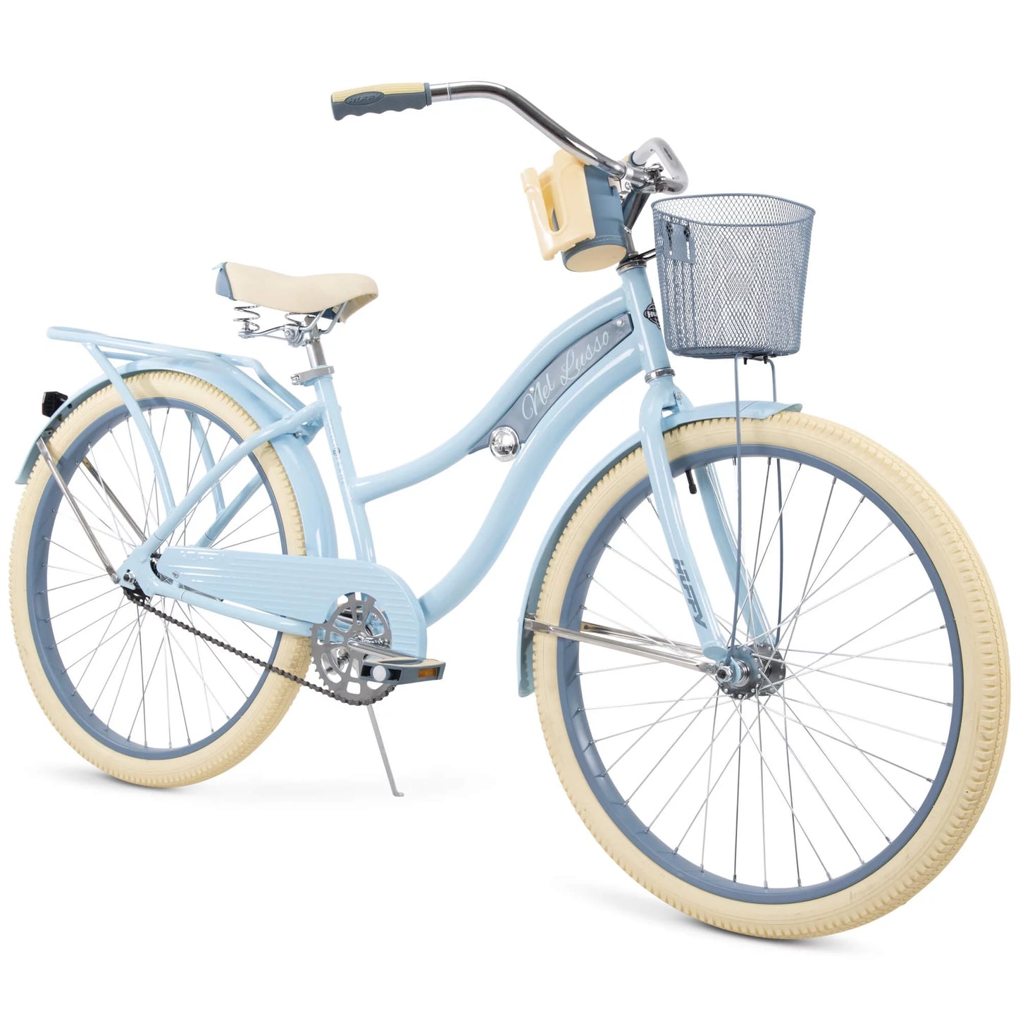 26" Nel Lusso Classic Cruiser Bike with Perfect Fit Frame, Women'S, Ages 13" Years, Light Blue