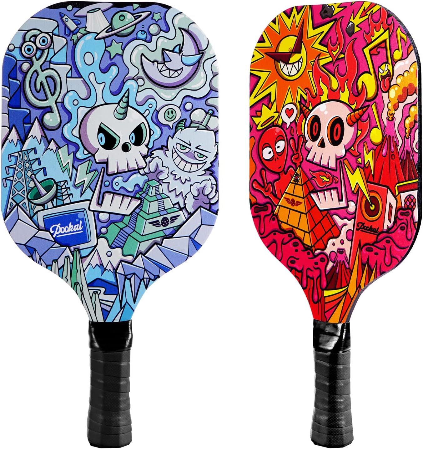 Pickleball Paddles Set of 2, Pickleball Set Pickleball Rackets Gifts for Beginners Men Women Adults